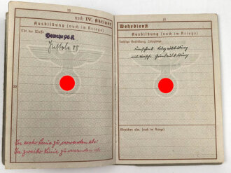 Wehrpaß Luftwaffe, eingestellt am 24.10.37 bei Luftnachrichten Abteilung I/14 Münster.