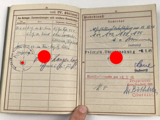 Wehrpaß Heer, eingestellt am 8.12.41 bei Grenadier Ersatz Kompanie 31 Braunschweig