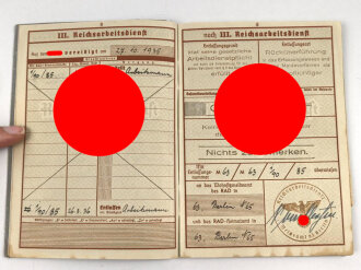 Wehrpaß Heer, eingestellt 4.November 1937 bei 6.Schützen Regiment 3 Eberswalde