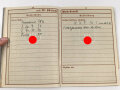 Wehrpaß Heer, eingestellt 4.November 1937 bei 6.Schützen Regiment 3 Eberswalde