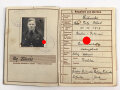 Wehrpaß Heer, eingestellt 4.November 1937 bei 6.Schützen Regiment 3 Eberswalde
