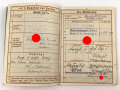 Wehrpaß Heer, eingestellt 4.November 1937 bei 6.Schützen Regiment 3 Eberswalde