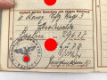 Wehrpaß Heer, eingestellt 4.November 1937 bei 6.Schützen Regiment 3 Eberswalde