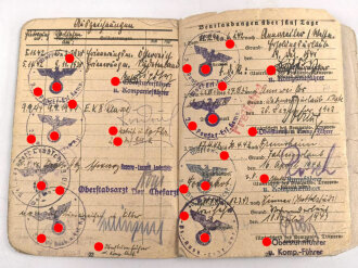 Soldbuch Zweitschrift für einen Unterscharführer der Waffen SS, ausgestellt 28.10.1942 bei 2.SS Panzer Ersatz Abteilung