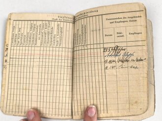Soldbuch Zweitschrift für einen Unterscharführer der Waffen SS, ausgestellt 28.10.1942 bei 2.SS Panzer Ersatz Abteilung