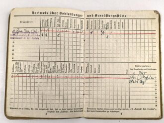 Soldbuch Heer, Ersatzausfertigung,  ausgestellt 6.9.1944 bei Gren. Ers. btl. 464