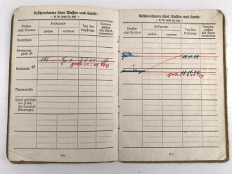 Soldbuch Heer, Ersatzausfertigung,  ausgestellt 6.9.1944 bei Gren. Ers. btl. 464