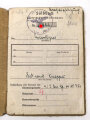 Soldbuch Heer, Ersatzausfertigung,  ausgestellt 6.9.1944 bei Gren. Ers. btl. 464