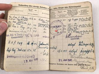 Soldbuch Heer, Zweitausfertigung ausgestellt am 5.5.1943 bei San. Ers. Abt. 5