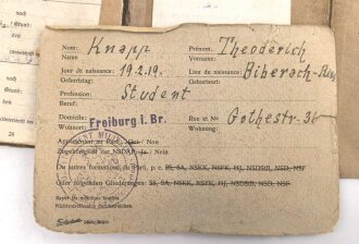 Soldbuch Heer, Zweitausfertigung ausgestellt am 5.5.1943 bei San. Ers. Abt. 5