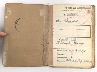Soldbuch Heer, Zweitausfertigung ausgestellt am 5.5.1943...