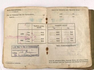 Soldbuch Heer, ausgestellt am 18.44 bei Stammkomp. Gren Rgt. Großdeutschland