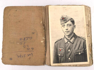Soldbuch Heer, ausgestellt am 18.44 bei Stammkomp. Gren Rgt. Großdeutschland
