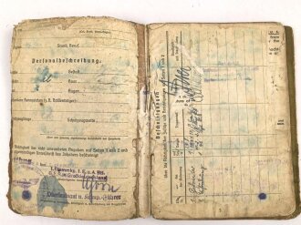 Soldbuch Heer, ausgestellt am 18.44 bei Stammkomp. Gren Rgt. Großdeutschland