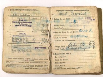 Soldbuch Heer, ausgestellt am 18.44 bei Stammkomp. Gren Rgt. Großdeutschland