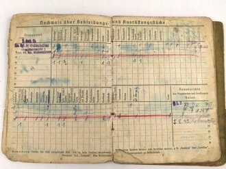 Soldbuch Heer, ausgestellt am 18.44 bei Stammkomp. Gren Rgt. Großdeutschland