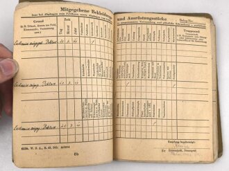 Soldbuch Heer, ausgestellt 28.3.1939 bei Stab Nachrichten Abteilung 156.
