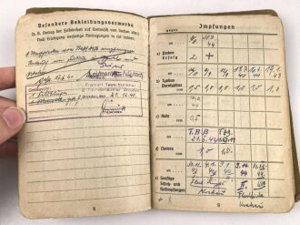 Soldbuch Heer, ausgestellt 28.3.1939 bei Stab Nachrichten Abteilung 156.