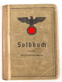 Soldbuch Heer, ausgestellt 28.3.1939 bei Stab Nachrichten Abteilung 156.