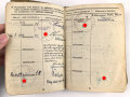 Soldbuch Heer, ausgestellt 28.3.1939 bei Stab Nachrichten Abteilung 156.