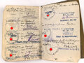 Soldbuch Heer, ausgestellt 28.3.1939 bei Stab Nachrichten Abteilung 156.