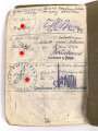 Soldbuch Heer, ausgestellt 28.3.1939 bei Stab Nachrichten Abteilung 156.