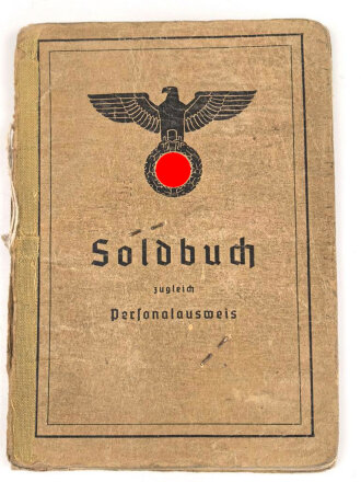 Soldbuch Heer, ausgestellt 20.6.1940 bei I. E. Btl. 46 Neumünster.