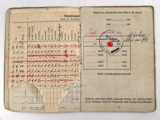 Soldbuch Heer, ausgestellt 20.6.1940 bei I. E. Btl. 46 Neumünster.