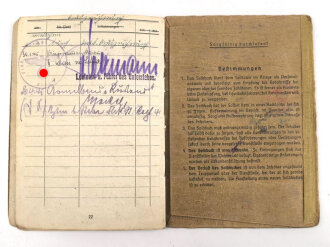Soldbuch Heer, ausgestellt 20.6.1940 bei I. E. Btl. 46 Neumünster.
