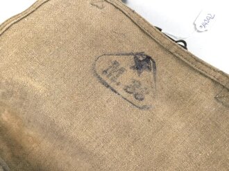 Italien, Gasmaskentasche Modell 1931. Getragenes Stück