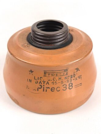 Italien, Gasmaskenfilter datiert 1939 , "Pirelli"