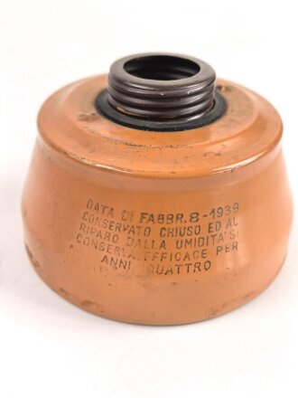 Italien, Gasmaskenfilter datiert 1939 , "Pirelli"
