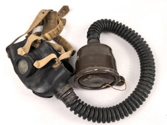 Italien, Gasmaske Modell O.41Rs datiert 1942. Gummi weich