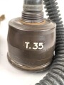 Italien, Gasmaske Modell O.41Rs datiert 1942. Gummi weich