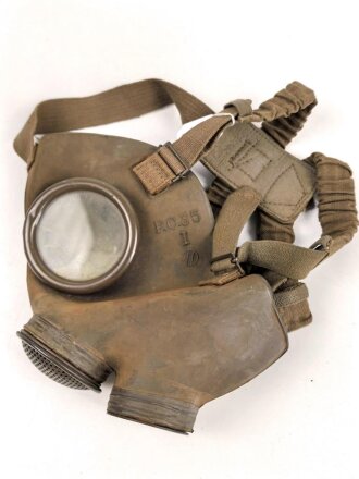 Italien, Gasmaske Modell P.C.35 . Gummi weich