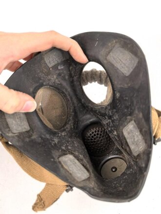 Italien, Gasmaske Modell T.35- SIR . Gummi weich