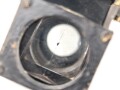 Ersatzteil für ein optisches Gerät. Schweres Stück ohne Bezeichnung, Durchmesser des Messingeinblicks 51mm
