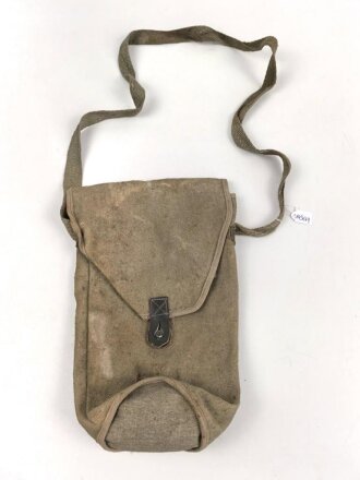 Italien, Gasmaskentasche Modell 1935. Getragenes Stück