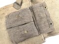 Italien, Gasmaskentasche Modell 1935. Getragenes Stück