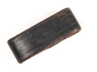 Lederner Schieber Wehrmacht. Schwarzes Leder, Innenmaß 53mm