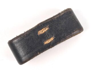 Lederner Schieber Wehrmacht. Schwarzes Leder, Innenmaß 53mm