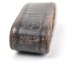 Lederner Schieber Wehrmacht. Schwarzes Leder, Innenmaß 53mm