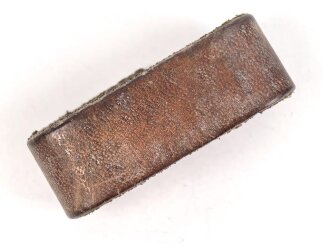 Lederner Schieber Wehrmacht. Braunes Leder, Innenmaß 46mm