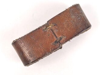 Lederner Schieber Wehrmacht. Braunes Leder, Innenmaß 46mm