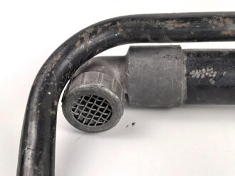 Einheits Luftschutz Handspritze " DMJ". Ungereinigtes Stück, mit dem seltenen Schlauch