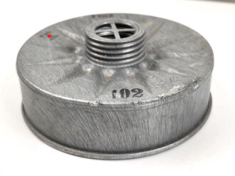 Volksgasmaske 40 in originaler Umverpackung, mit Gebrauchsanweisung