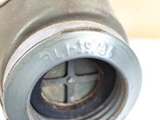Volksgasmaske 40 in originaler Umverpackung, mit Gebrauchsanweisung