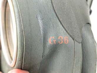 Volksgasmaske 40 in originaler Umverpackung, mit Gebrauchsanweisung