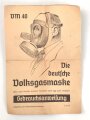 Volksgasmaske 40 in originaler Umverpackung, mit Gebrauchsanweisung