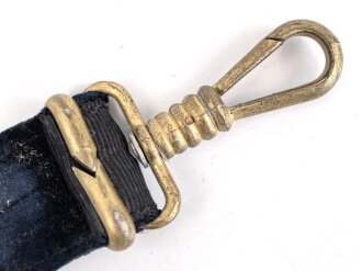Teil von einem Gehänge zum Dolch für Offiziere der Kriegsmarine.